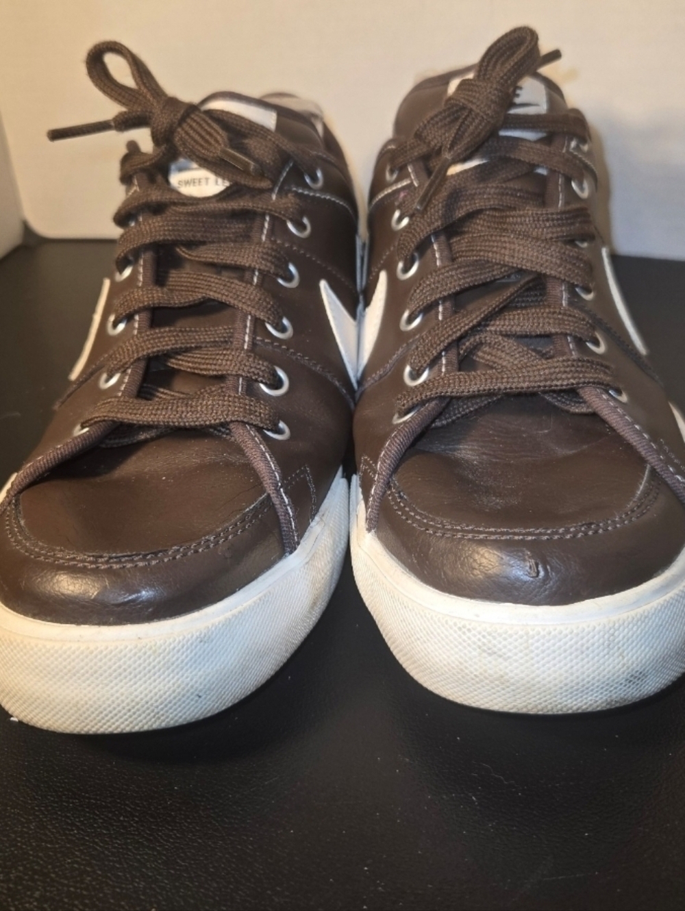 Nike Size 10.5 Brown/White Skater Shoes